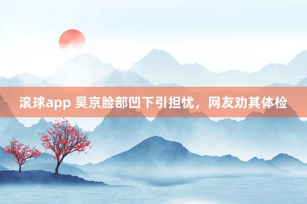 滚球app 吴京脸部凹下引担忧，网友劝其体检