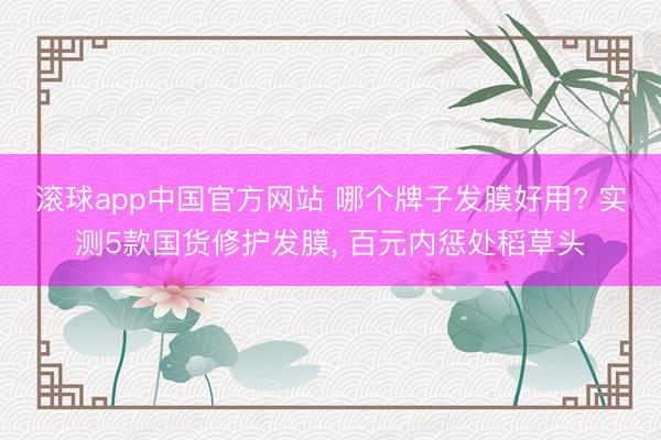 滚球app中国官方网站 哪个牌子发膜好用? 实测5款国货修护发膜， 百元内惩处稻草头