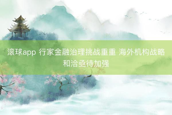 滚球app 行家金融治理挑战重重 海外机构战略和洽亟待加强